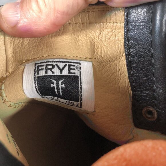 Frye Boots Womens 6.5 Black Western Harness Cowboy Ranch Rodeo NEW - Picture 16 of 16